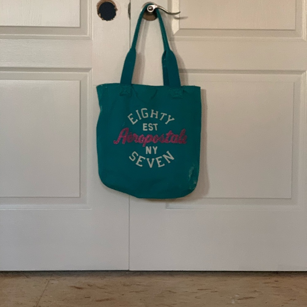 Teal aeropostal bag